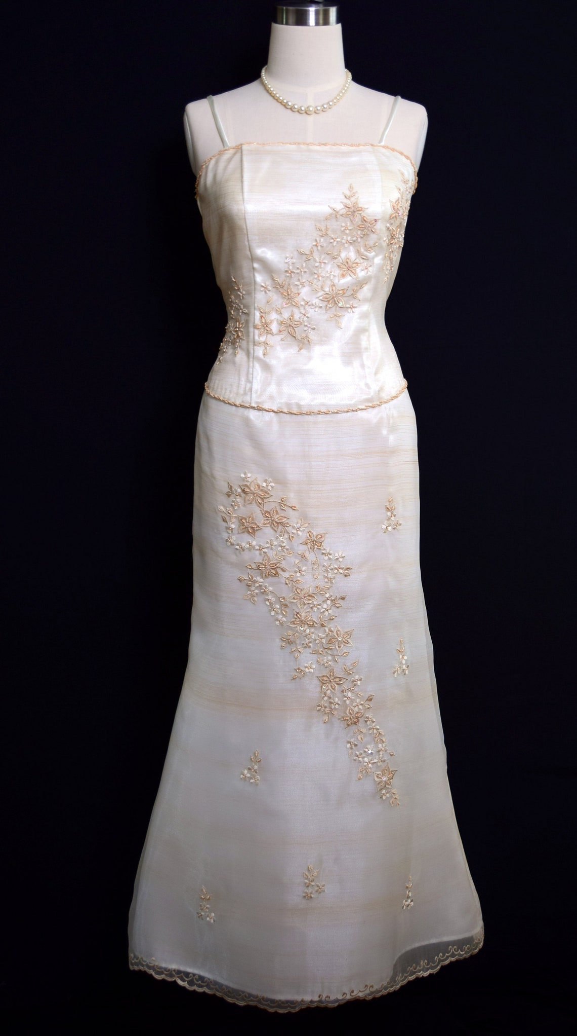 Mestiza Gown Filipino Formal Baro Philippine National Costume Etsy UK