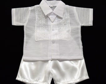 BARONG TAGALOG For Baby, Toddlers, BOYS  Philippine National Costume Christening, Baptism