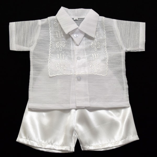 BARONG TAGALOG For Baby, Toddlers, BOYS  Philippine National Costume Christening, Baptism