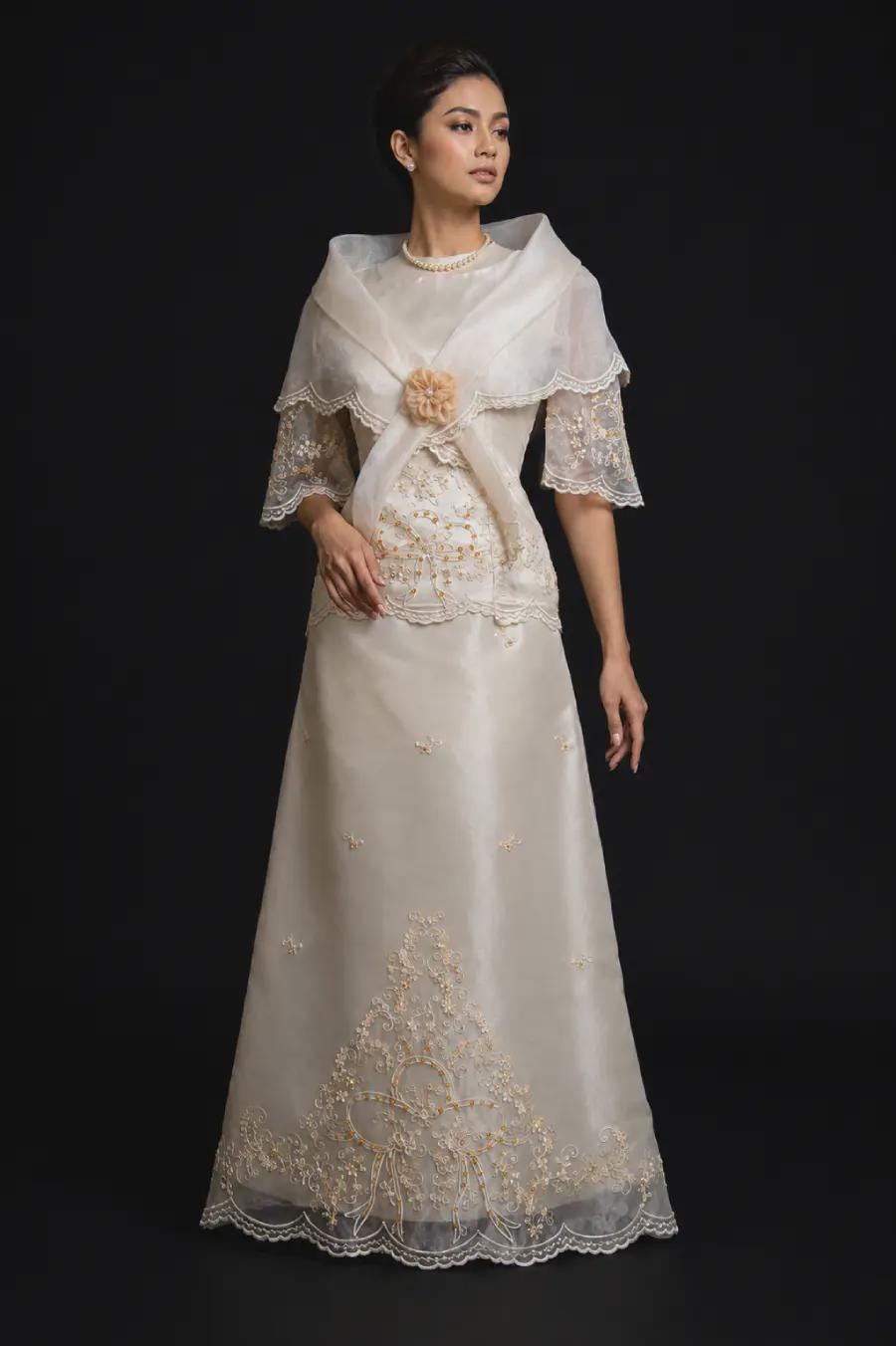 Filipino Filipiniana Wedding Gown - Etsy Filipino Filipiniana Wedding Gown - Etsy