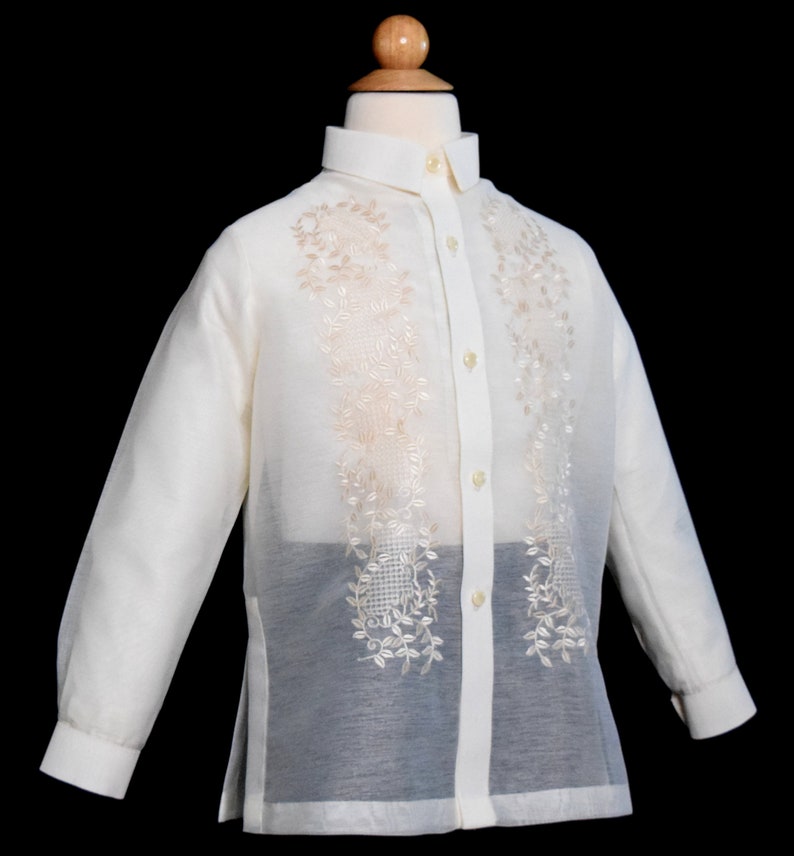 Boy's Barong Tagalog Filipino Formal Modern Fullopen Etsy