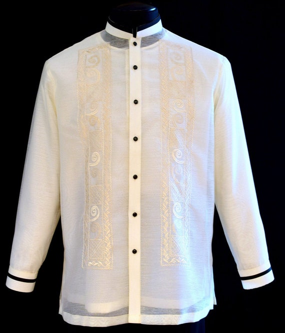 Barong Tagalog Filipno Formal Shirt Philippine National Etsy