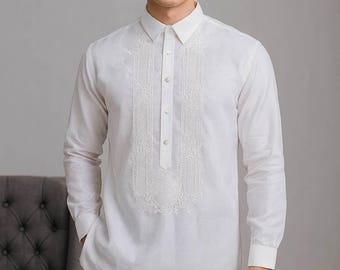 filipino white dress shirt Making The Perfect Fit Barong Tagalog For Filipinos In North America Cambio & Co