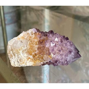 Amethyst Spirit Quartz Crystal Cluster From Congo 2.9&quot; X 1.5&quot; For Meditation & Healing
