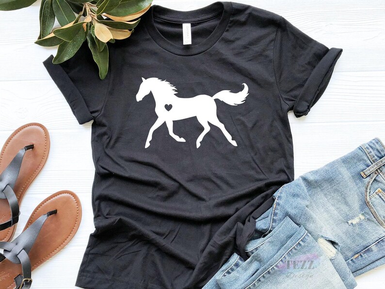 Horse Shirt, Horse Lover Gift, Equestrian T-Shirt, Horse Riding Tee, Western Cowgirl Top, Country Girl Shirt, Horse Graphic Tee image 4