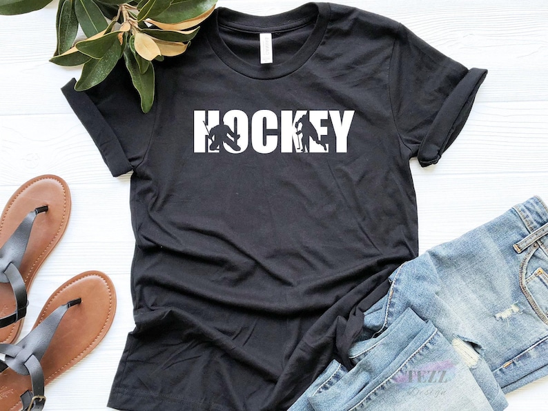 Hockey T-Shirt, Hockey Tee, Ice Hockey Shirt, Hockey Player Shirt, Hockey Gifts, Hockey Coach Shirt, Love Hockey Shirt, hockey lover gift Bild 3