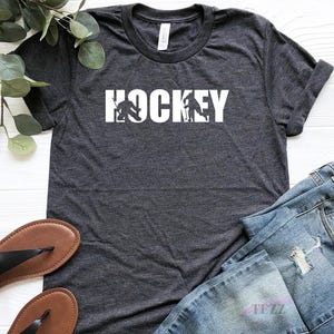 Hockey T-Shirt, Hockey Tee, Ice Hockey Shirt, Hockey Player Shirt, Hockey Gifts, Hockey Coach Shirt, Love Hockey Shirt, hockey lover gift Bild 2