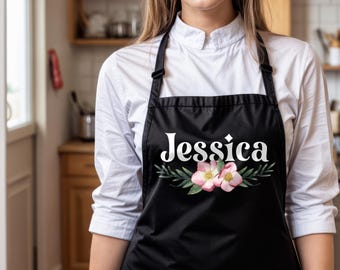 Personalized Chef Apron - Custom Name or Logo with Pockets