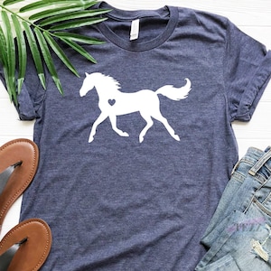 Horse Shirt, Horse Lover Gift, Equestrian T-Shirt, Horse Riding Tee, Western Cowgirl Top, Country Girl Shirt, Horse Graphic Tee image 1