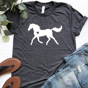 Horse Shirt, Horse Lover Gift, Equestrian T-Shirt, Horse Riding Tee, Western Cowgirl Top, Country Girl Shirt, Horse Graphic Tee image 6