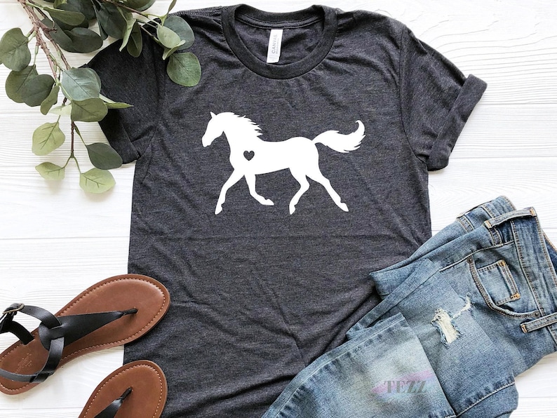 Horse Shirt, Horse Lover Gift, Equestrian T-Shirt, Horse Riding Tee, Western Cowgirl Top, Country Girl Shirt, Horse Graphic Tee image 6