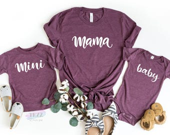 Mama Mini Shirt, Matching Shirts, Mommy And Me Shirts, Mothers Day Gift, Mommy And Me Outfit, Gift For Mom, Mom And Daughter