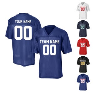 Custom Football Jersey - Personalize with Your Name and Number, High-Quality Fabric, Perfect for Team Uniforms & Fans