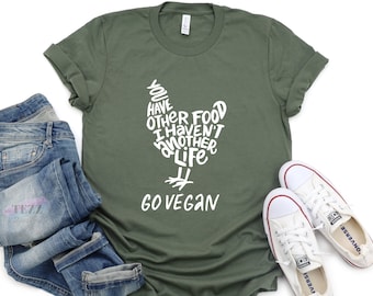 Vegan Shirt, Funny Vegetarian Tee, Vegetarian Gift, Animal Lover Shirt, World Vegetarian Day, Vegan Life Shirt, Veggie Tee