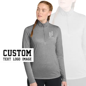 Personalized Quarter Zip Pullover - Custom Moisture-Wicking Jacket, Quick-Dry Workout Shirt, Athletic Fit