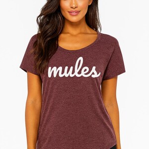 Custom Women's T-Shirt: Loose Slouchy Scoopneck - Side Seams
