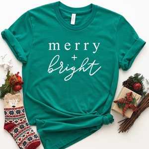Merry Bright Shirt, Christmas Shirt, Merry And Bright, Holiday Shirt, Merry And Bright Tee, Gift For Christmas, Christmas Tshirt