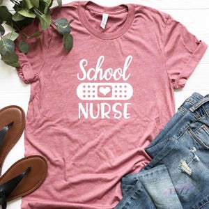 School Nurse Shirt, School Nurse Gift, Nurse Shirt, School Nurse Tee, Nurse Appreciation, Gift For Nurse, School Nurse Tshirt 画像 4