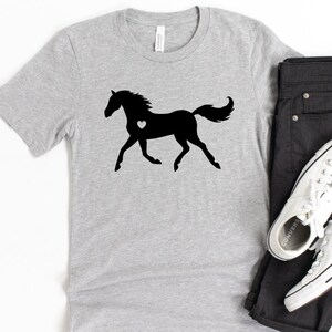 Horse Shirt, Horse Lover Gift, Equestrian T-Shirt, Horse Riding Tee, Western Cowgirl Top, Country Girl Shirt, Horse Graphic Tee image 5