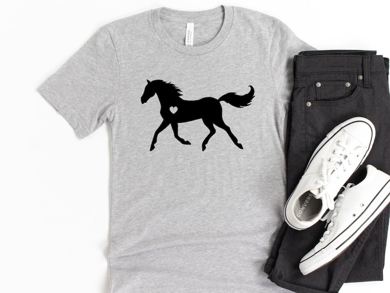 Horse Shirt, Horse Lover Gift, Equestrian T-Shirt, Horse Riding Tee, Western Cowgirl Top, Country Girl Shirt, Horse Graphic Tee image 5