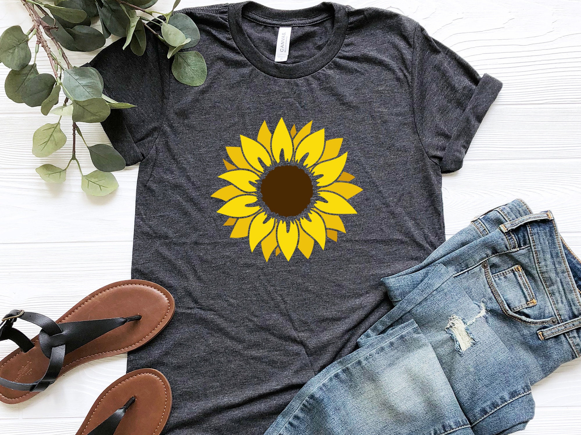 Sunflower Shirt, Seeds T-shirt, Summer Shirt, Flower T-shirt