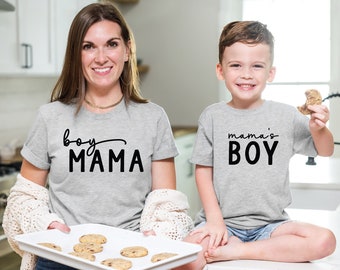 Mama And Mama's Boy Shirt, Mama Shirt, Mama's Boy T-Shirt, Matching Shirt, Mother's Day Shirt, Mama And Mama's Boy Tee