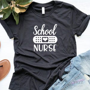 School Nurse Shirt, School Nurse Gift, Nurse Shirt, School Nurse Tee, Nurse Appreciation, Gift For Nurse, School Nurse Tshirt 画像 3