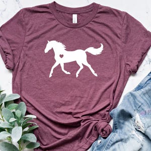 Horse Shirt, Horse Lover Gift, Equestrian T-Shirt, Horse Riding Tee, Western Cowgirl Top, Country Girl Shirt, Horse Graphic Tee image 7