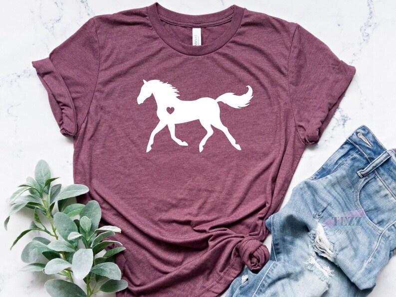 Horse Shirt, Horse Lover Gift, Equestrian T-Shirt, Horse Riding Tee, Western Cowgirl Top, Country Girl Shirt, Horse Graphic Tee image 7