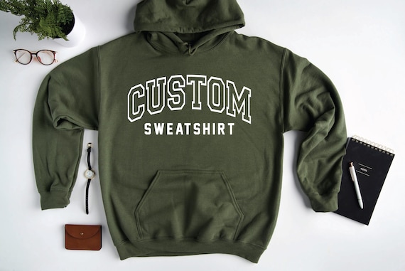 Custom Logo Hoodie: Personalized Business, Company or Group Sweatshirt