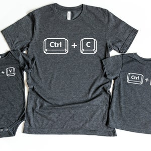 Copy Paste Shirt, Matching Shirts, Ctrl C Shirt, Ctrl V Shirt, Family Shirts, Fathers Day Shirt, Fathers Day Gift, Father Son Shirts