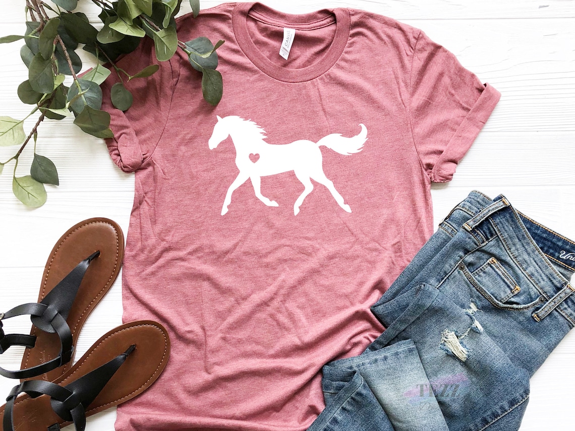 Horse Shirt Horse Child Shirt Girls Horse Shirt Gift For Etsy