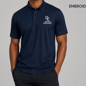 Embroidered Polo Shirt: Athletic Style, Breathable Fabric (Custom Logo)