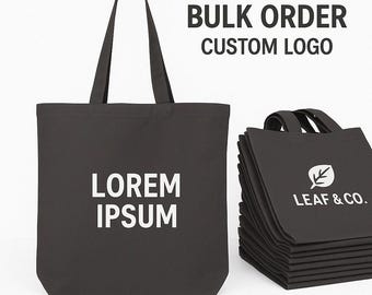 Custom Canvas Tote Bags: Bulk Logo Printing, Eco-Friendly Reusable