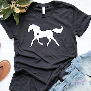 Horse Shirt, Horse Lover Gift, Equestrian T-Shirt, Horse Riding Tee, Western Cowgirl Top, Country Girl Shirt, Horse Graphic Tee image 4