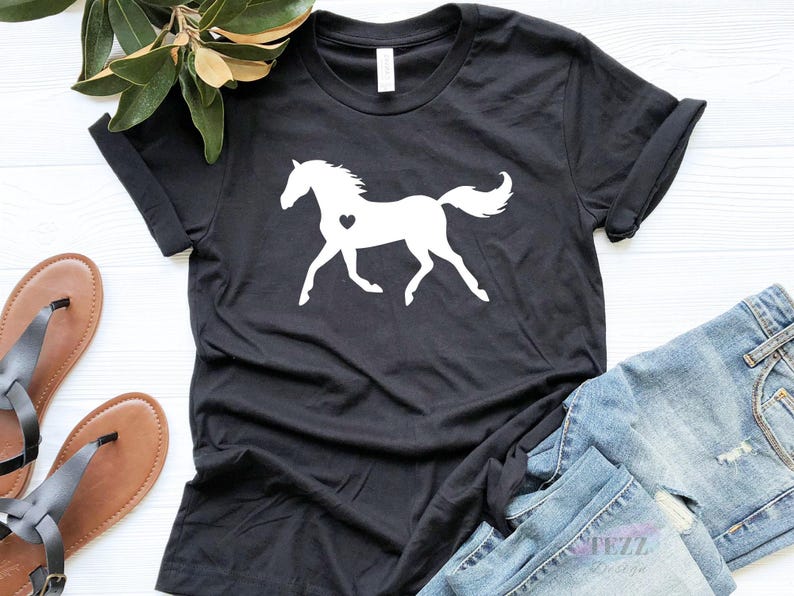 Horse Shirt, Horse Lover Gift, Equestrian T-Shirt, Horse Riding Tee, Western Cowgirl Top, Country Girl Shirt, Horse Graphic Tee image 4