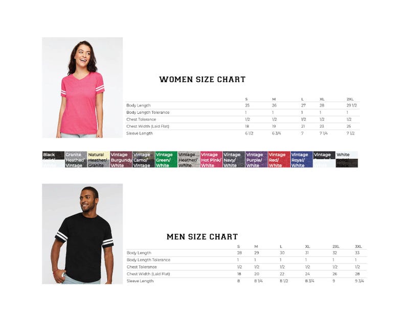 a women's size chart for a t - shirt