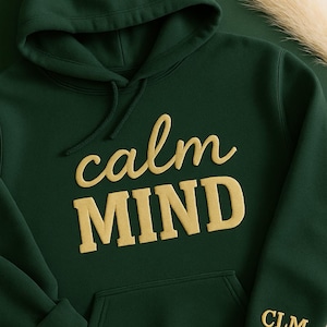 Sweat-shirt avec lettre soufflée en relief - col rond avec texte personnalisé, pull en relief personnalisé, sweat à capuche imprimé en 3D, idée cadeau unique et douillette pour tous