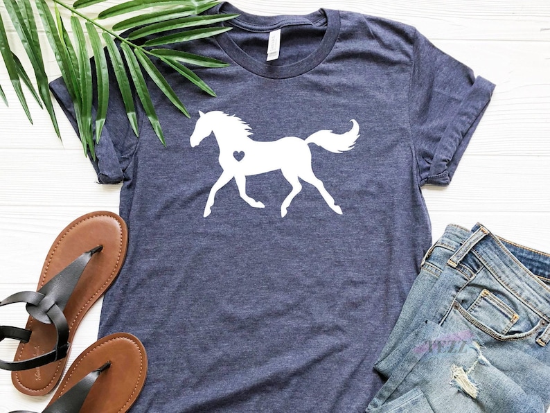 Horse Shirt, Horse Lover Gift, Equestrian T-Shirt, Horse Riding Tee, Western Cowgirl Top, Country Girl Shirt, Horse Graphic Tee image 1