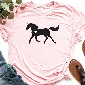 Horse Shirt, Horse Lover Gift, Equestrian T-Shirt, Horse Riding Tee, Western Cowgirl Top, Country Girl Shirt, Horse Graphic Tee image 3