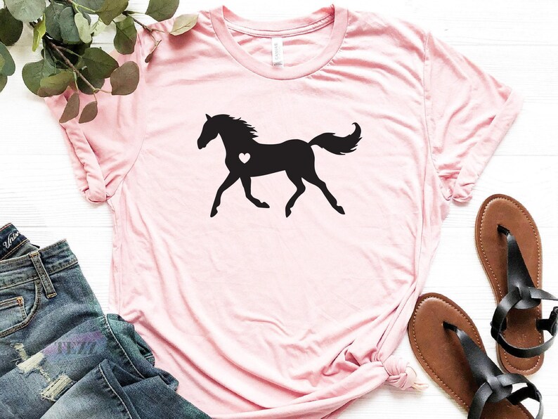 Horse Shirt, Horse Lover Gift, Equestrian T-Shirt, Horse Riding Tee, Western Cowgirl Top, Country Girl Shirt, Horse Graphic Tee image 3