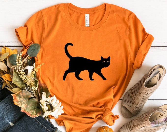 Black Cat Shirt Cat Lover Shirt Cat Lover Gift Cats Hiding Etsy
