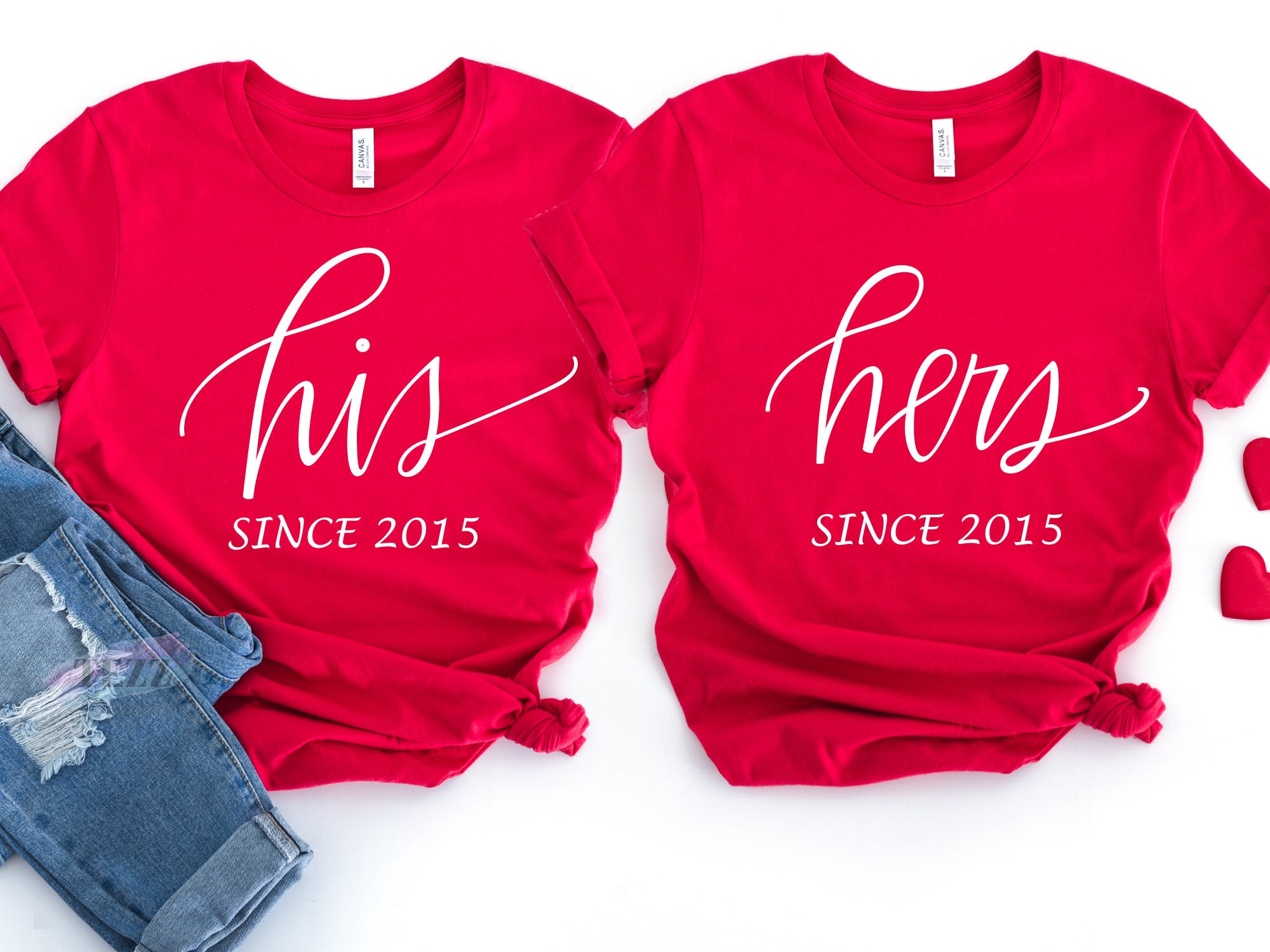 His Hers Shirts, Matching Shirts, Anniversary Gift, Valentines Day