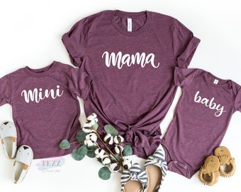 Mama Mini Shirt, Matching Shirts, Mommy And Me Shirts, Mothers Day Gift, Mommy And Me Outfit, Gift For Mom, Mom And Daughter