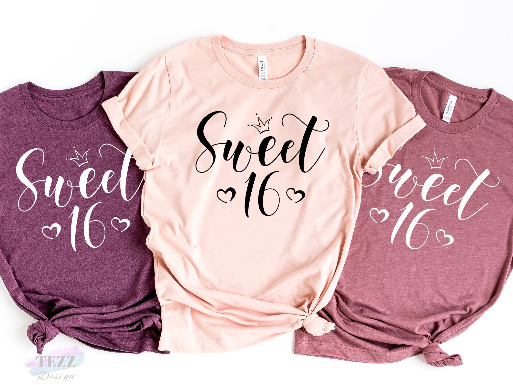 Sweet 16 Shirt 16th Birthday Shirt Birthday Shirt 16th | Etsy