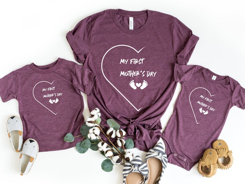 1st Mothers Day Shirt Matching Mom Baby Shirt Mothers Day Gift, Mothers Day Gift My First Mother/'s Day Shirt