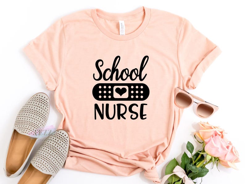 School Nurse Shirt, School Nurse Gift, Nurse Shirt, School Nurse Tee, Nurse Appreciation, Gift For Nurse, School Nurse Tshirt 画像 2