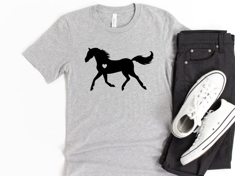 Horse Shirt, Horse Lover Gift, Equestrian T-Shirt, Horse Riding Tee, Western Cowgirl Top, Country Girl Shirt, Horse Graphic Tee image 5