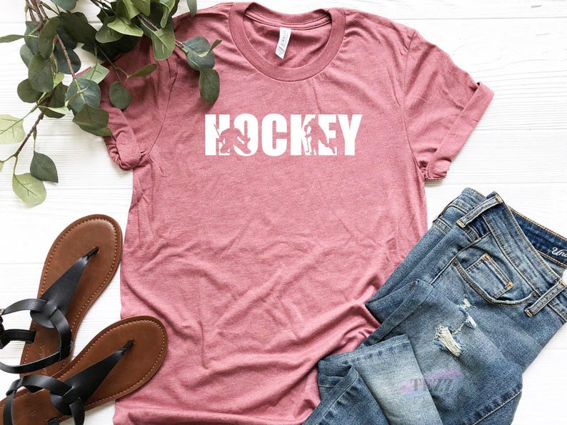 Hockey T-Shirt, Hockey Tee, Ice Hockey Shirt, Hockey Player Shirt, Hockey Gifts, Hockey Coach Shirt, Love Hockey Shirt, hockey lover gift Bild 4