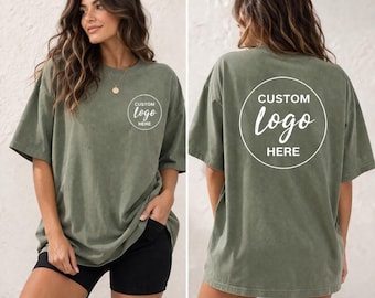 Vintage Washed Custom T-Shirt - Soft Cotton, Front & Back Print